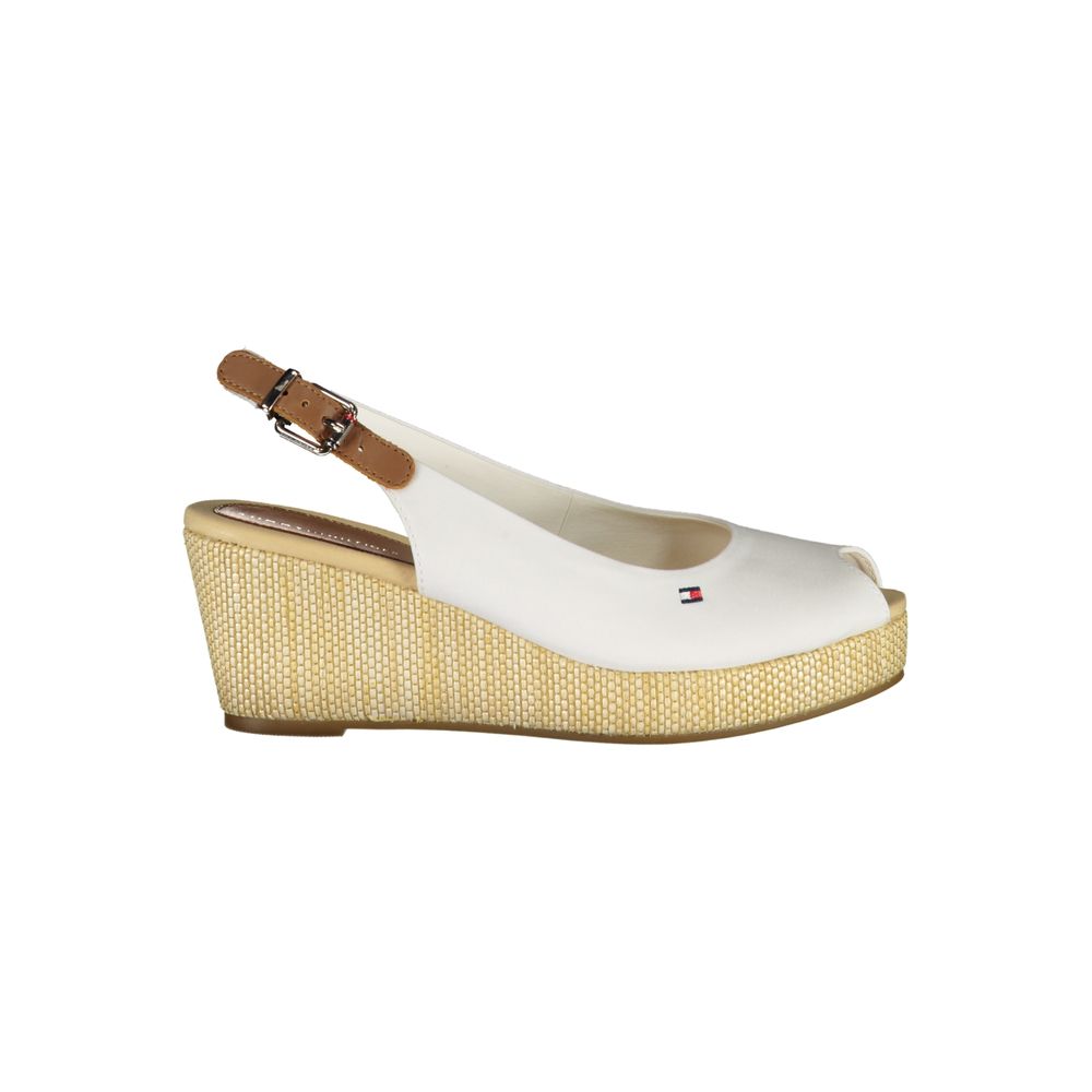 White Cotton Sandal-Tommy Hilfiger-LabelTerrace.com