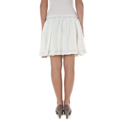 White Cotton Skirt-John Galliano-LabelTerrace.com
