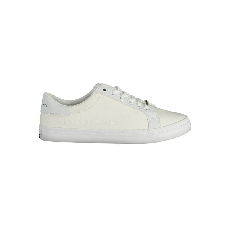 White Cotton Sneaker-Calvin Klein-LabelTerrace.com