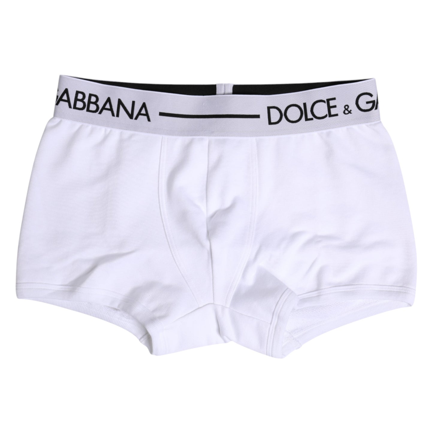 White Cotton Stretch Regular Boxer Underwear-Dolce & Gabbana-LabelTerrace.com
