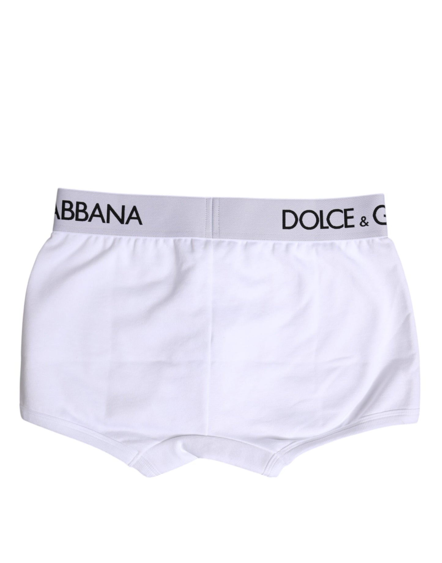 White Cotton Stretch Regular Boxer Underwear-Dolce & Gabbana-LabelTerrace.com