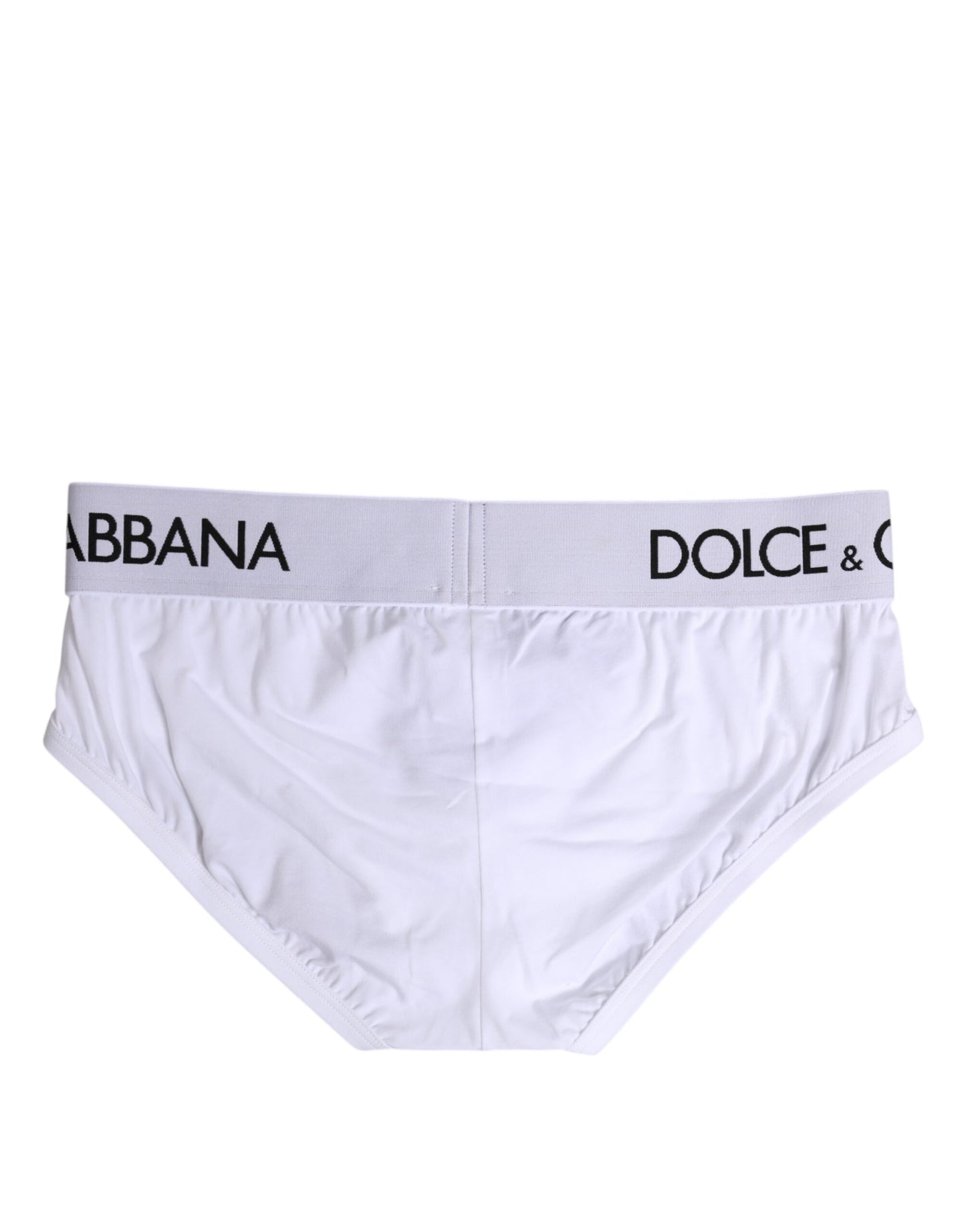 White Cotton Stretch Regular Brief Underwear-Dolce & Gabbana-LabelTerrace.com