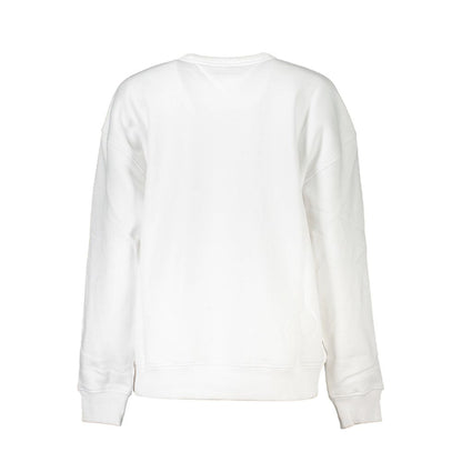 White Cotton Sweatshirt-Tommy Hilfiger-LabelTerrace.com