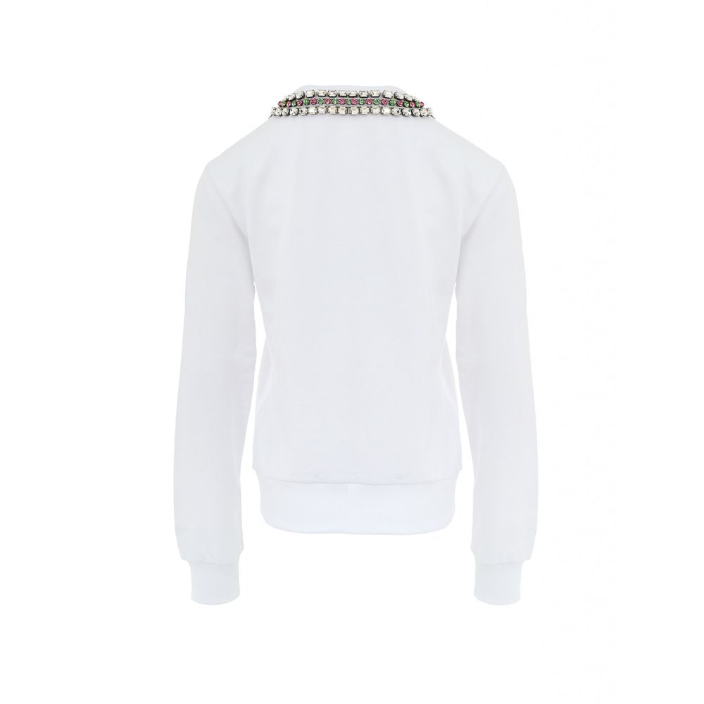 White Cotton Sweatshirt