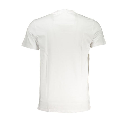 White Cotton T-Shirt-Cavalli Class-LabelTerrace.com