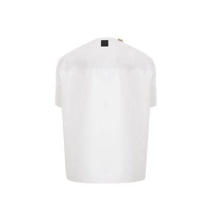 White Cotton T-Shirt-Emporio Armani-LabelTerrace.com