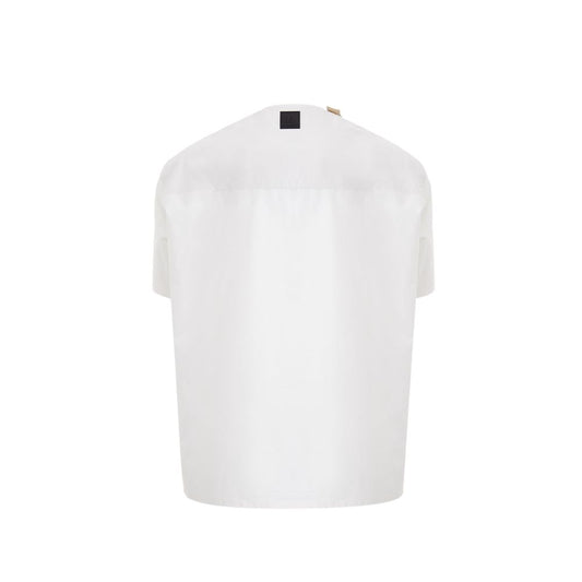White Cotton T-Shirt-Emporio Armani-LabelTerrace.com