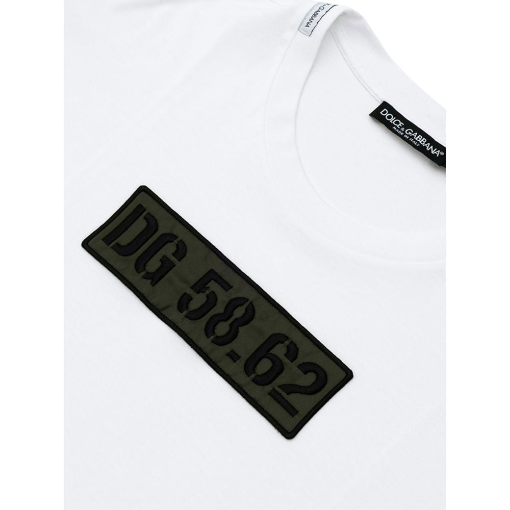 White Cotton T-Shirt-Dolce & Gabbana-LabelTerrace.com