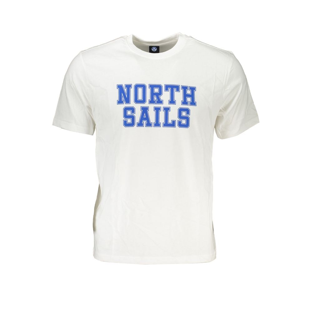 White Cotton T-Shirt-North Sails-LabelTerrace.com