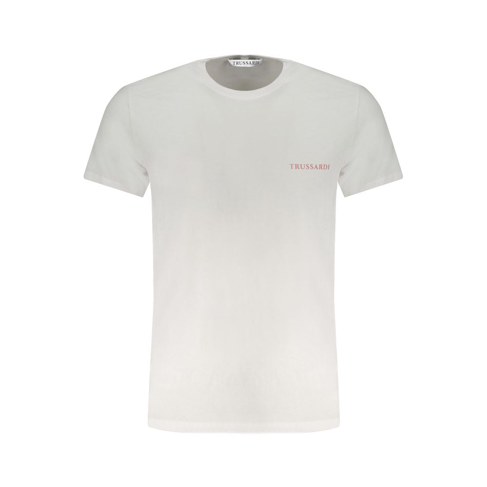 White Cotton T-Shirt-Trussardi-LabelTerrace.com