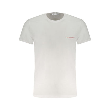 White Cotton T-Shirt-Trussardi-LabelTerrace.com