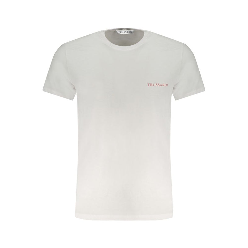 White Cotton T-Shirt-Trussardi-LabelTerrace.com