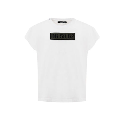White Cotton T-Shirt-Dolce & Gabbana-LabelTerrace.com