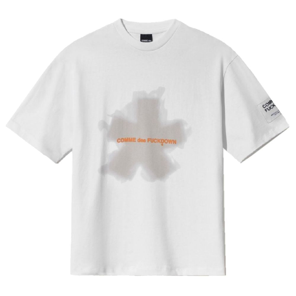 White Cotton T-Shirt-Comme Des Fuckdown-LabelTerrace.com