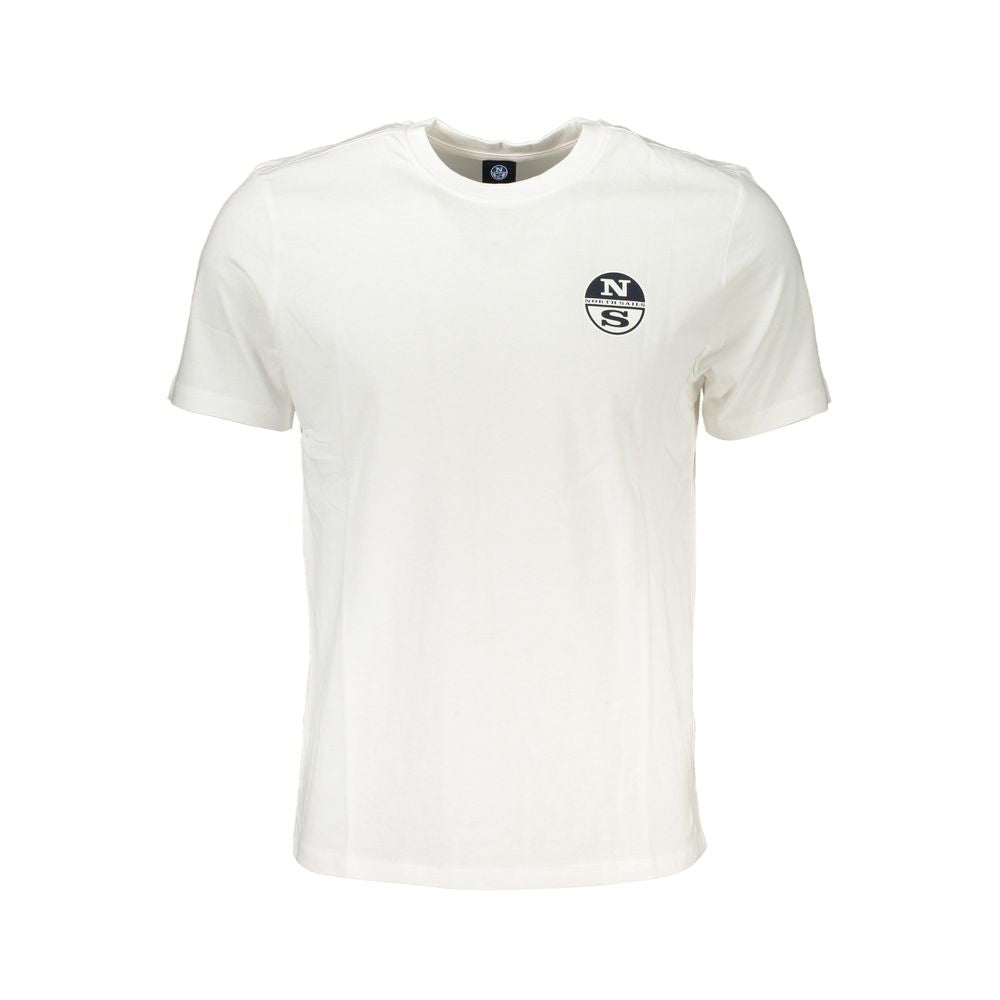 White Cotton T-Shirt-North Sails-LabelTerrace.com