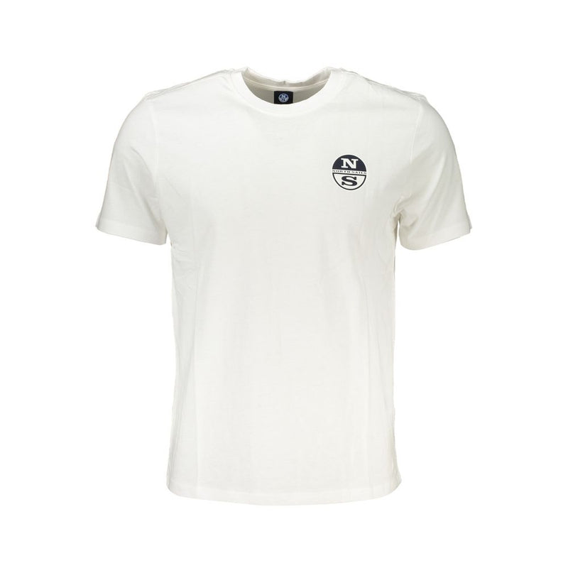 White Cotton T-Shirt-North Sails-LabelTerrace.com