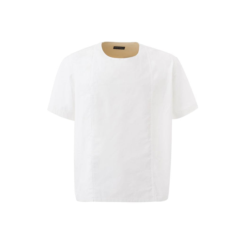 White Cotton T-Shirt-Emporio Armani-LabelTerrace.com
