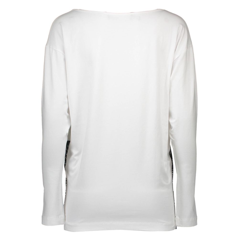 White Cotton Women T-Shirt-Love Moschino-LabelTerrace.com
