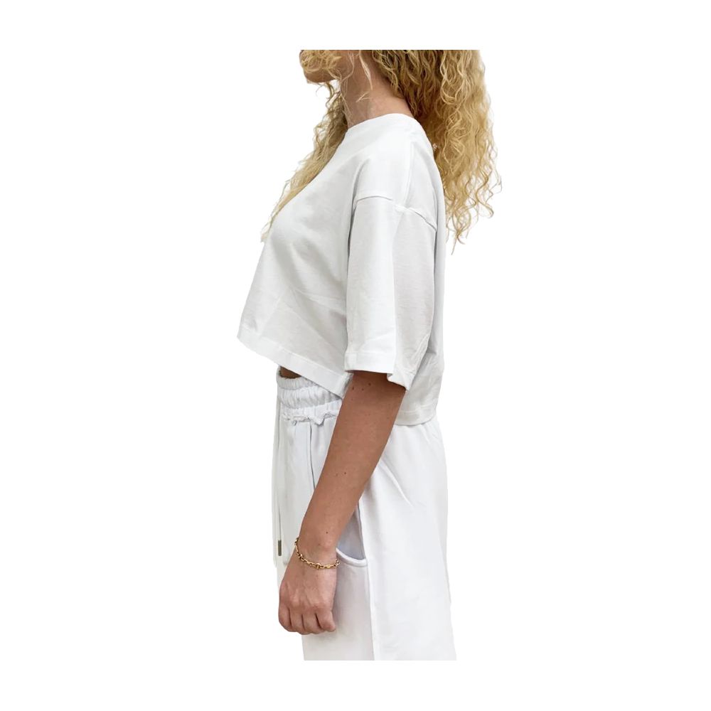 White Cotton Women T-Shirt-Comme Des Fuckdown-LabelTerrace.com