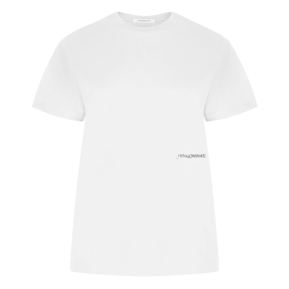 White Cotton Women T-Shirt-Hinnominate-LabelTerrace.com