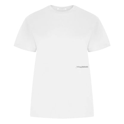 White Cotton Women T-Shirt-Hinnominate-LabelTerrace.com