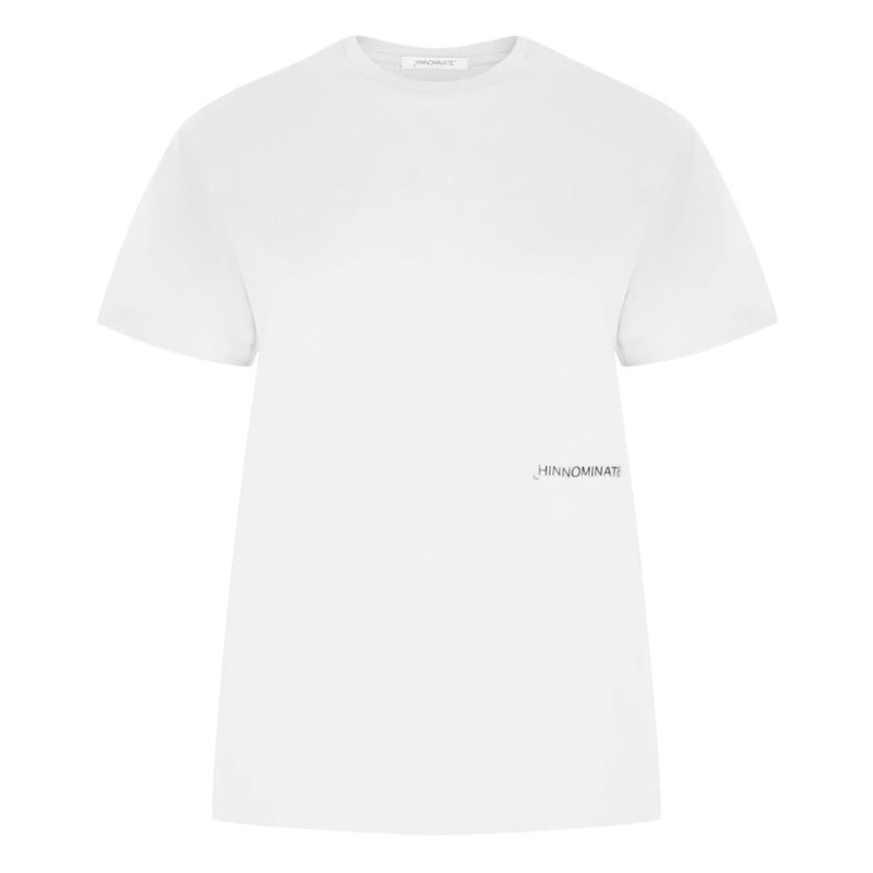 White Cotton Women T-Shirt-Hinnominate-LabelTerrace.com