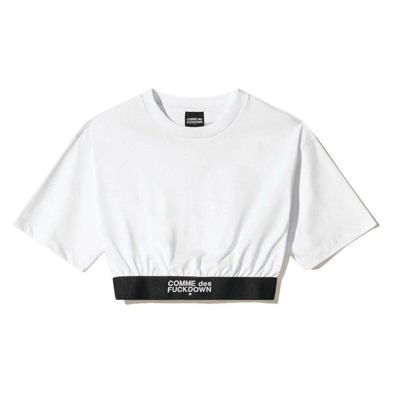 White Cotton Women T-Shirt-Comme Des Fuckdown-LabelTerrace.com
