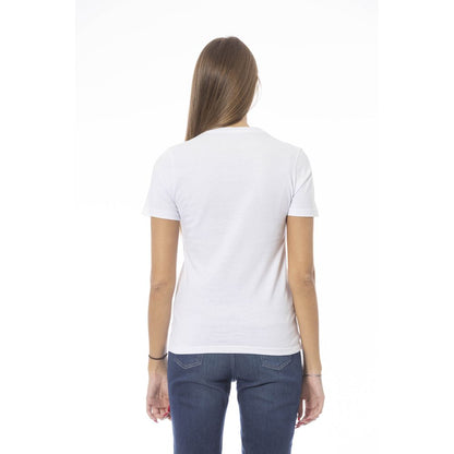 White Cotton Women Top