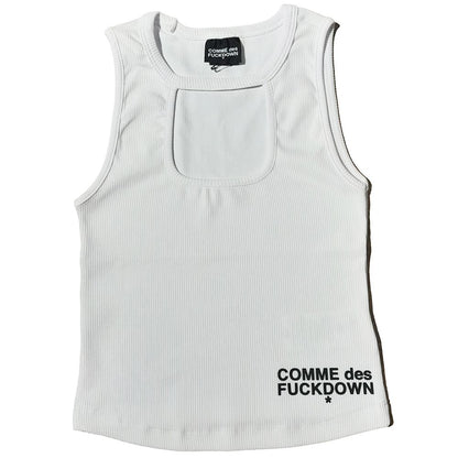 White Cotton Women Top-Comme Des Fuckdown-LabelTerrace.com