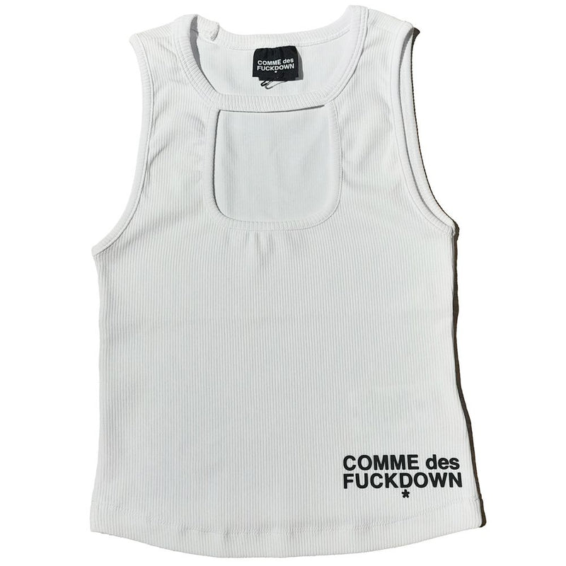 White Cotton Women Top-Comme Des Fuckdown-LabelTerrace.com