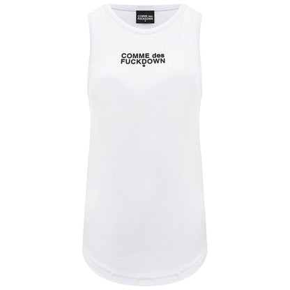 White Cotton Women Top-Comme Des Fuckdown-LabelTerrace.com