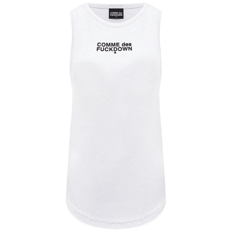 White Cotton Women Top-Comme Des Fuckdown-LabelTerrace.com