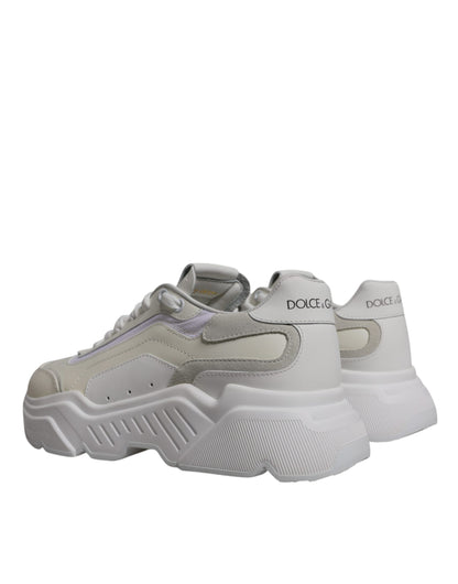 White Daymaster Low Top Sneakers Shoes-Dolce & Gabbana-LabelTerrace.com