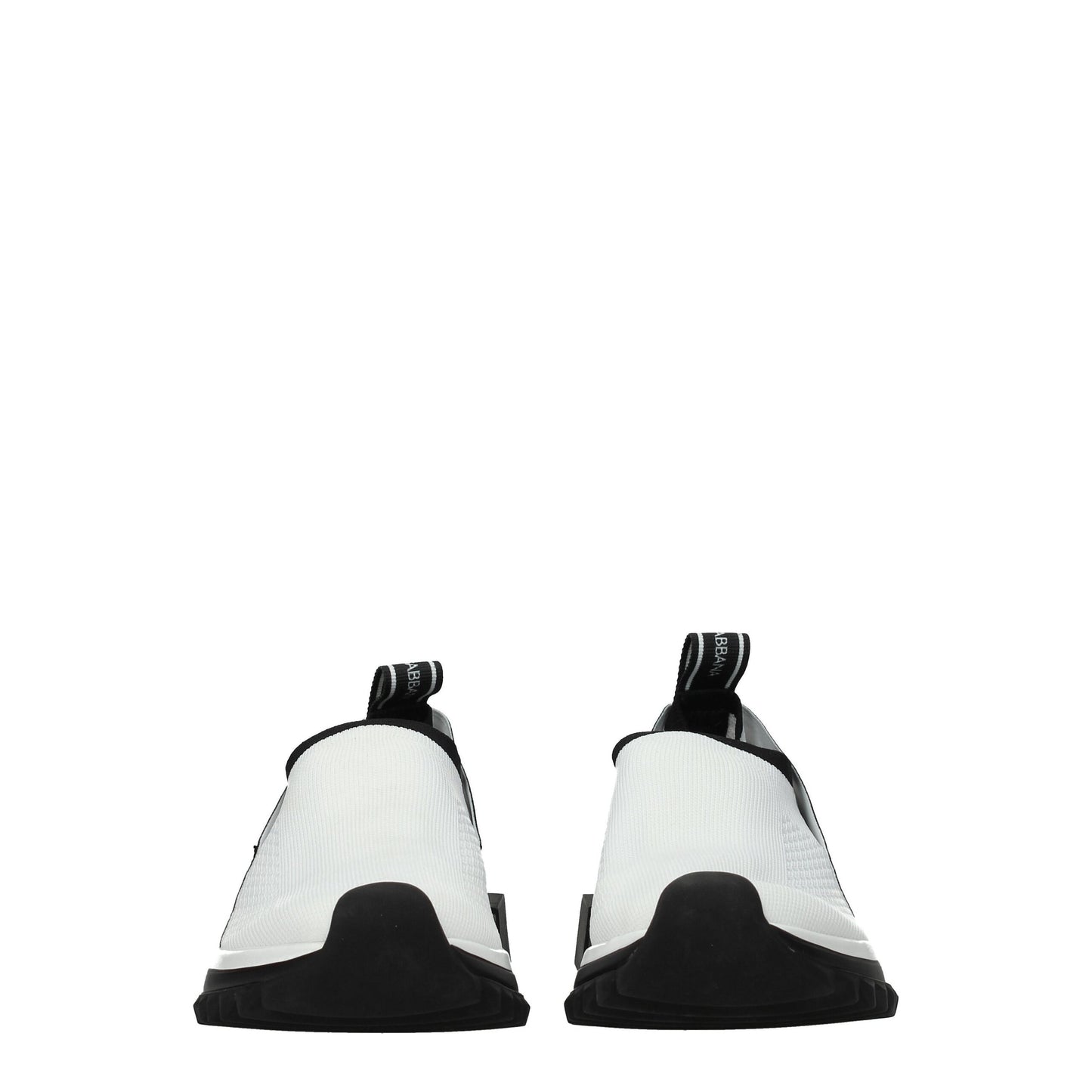 حذاء رياضي سميك من القماش الأبيض