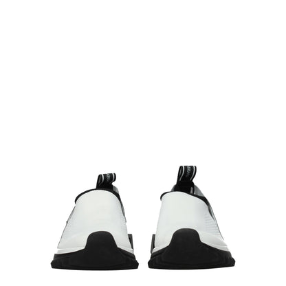 حذاء رياضي سميك من القماش الأبيض