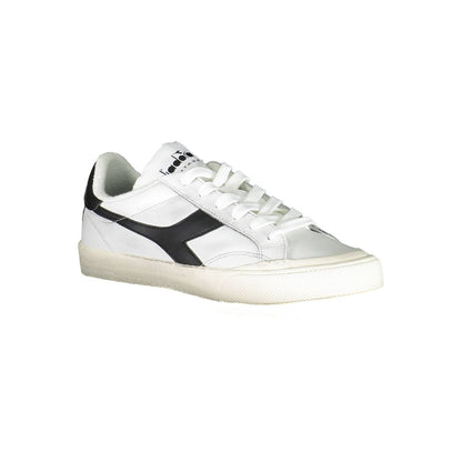 White Fabric Sneaker-Diadora-LabelTerrace.com