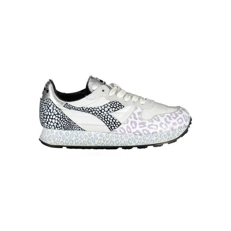 White Fabric Women Sneaker-Diadora-LabelTerrace.com
