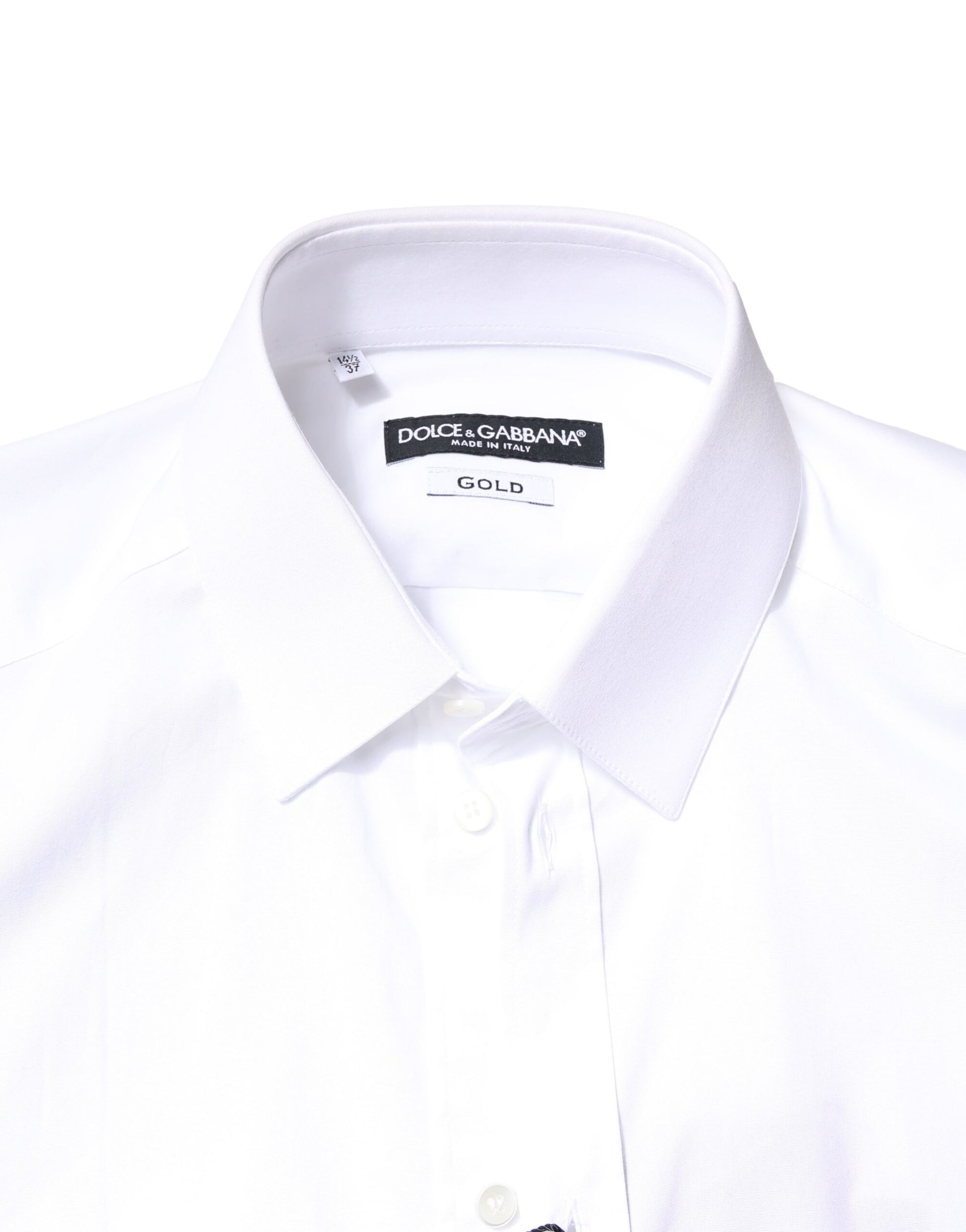 White GOLD Cotton Long Sleeves Dress Shirt