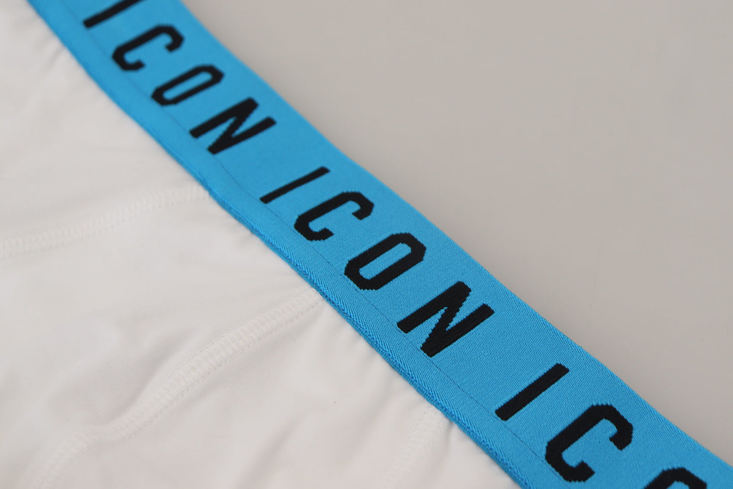 White Icon Logo Cotton Stretch Men Brief Underwear-Dsquared²-LabelTerrace.com