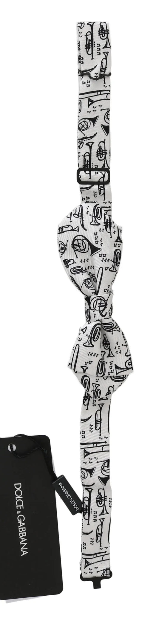 White Instruments Adjustable Neck Papillon Men Bow Tie-Dolce & Gabbana-LabelTerrace.com