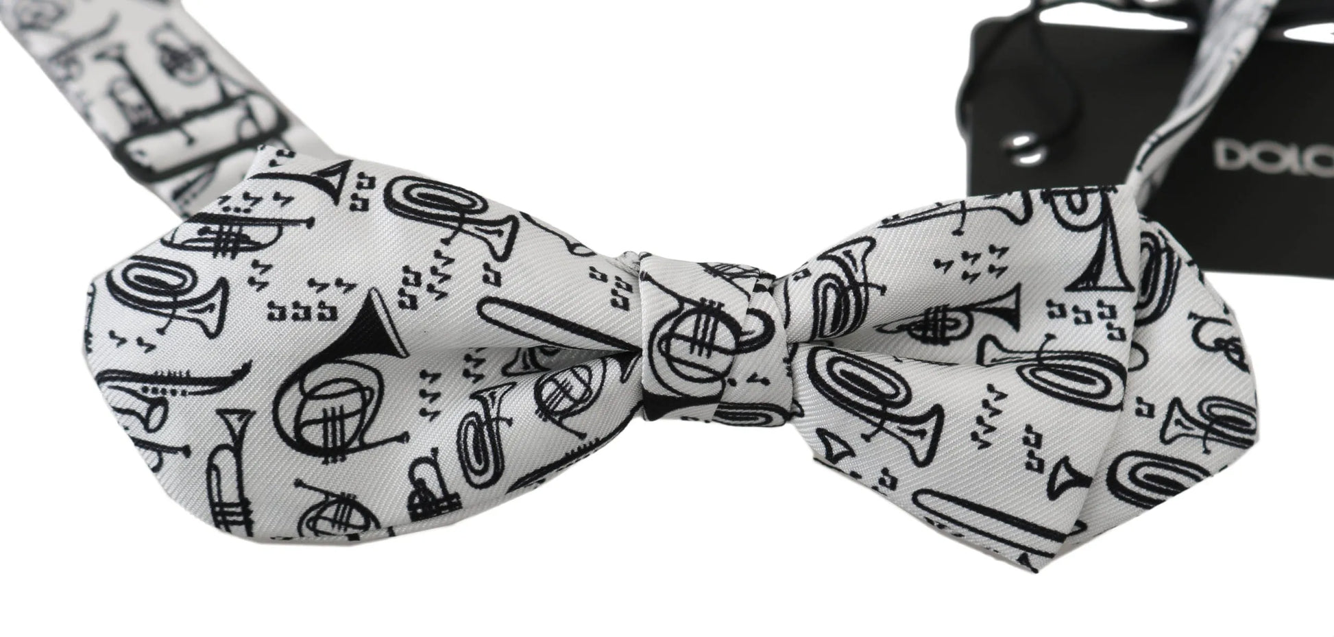 White Instruments Adjustable Neck Papillon Men Bow Tie-Dolce & Gabbana-LabelTerrace.com