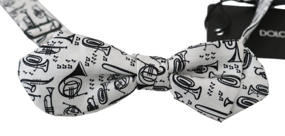 White Instruments Adjustable Neck Papillon Men Bow Tie-Dolce & Gabbana-LabelTerrace.com