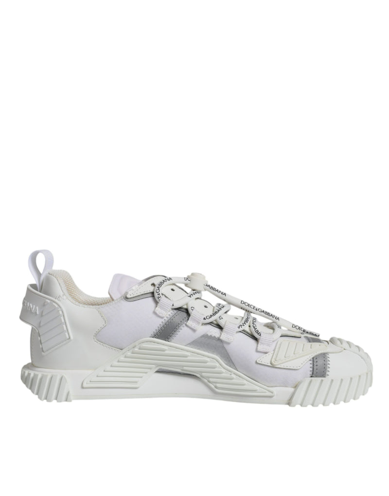 White Lace Up Low Top NS1 Sneakers Shoes-Dolce & Gabbana-LabelTerrace.com