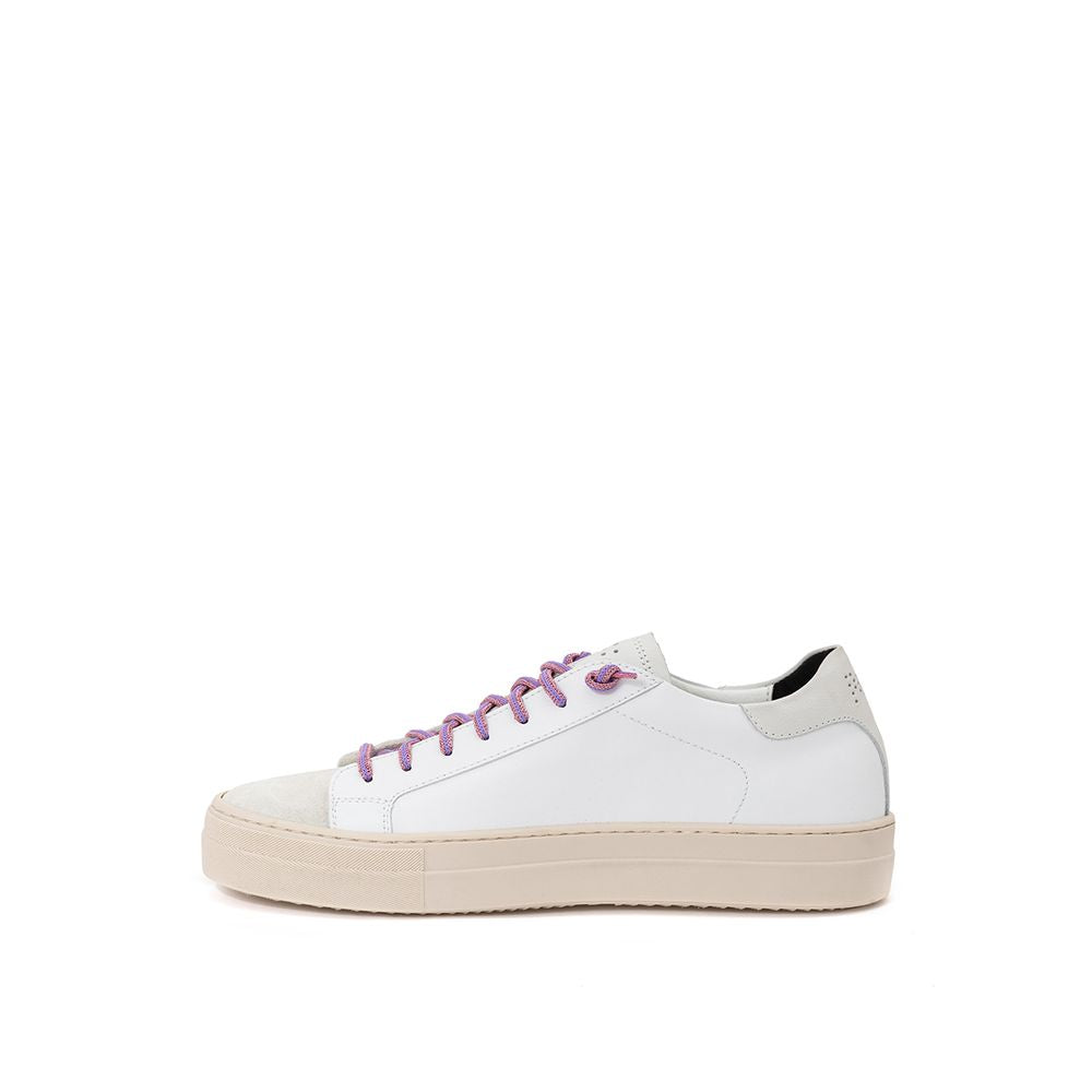 White Leather Sneaker-P448-LabelTerrace.com