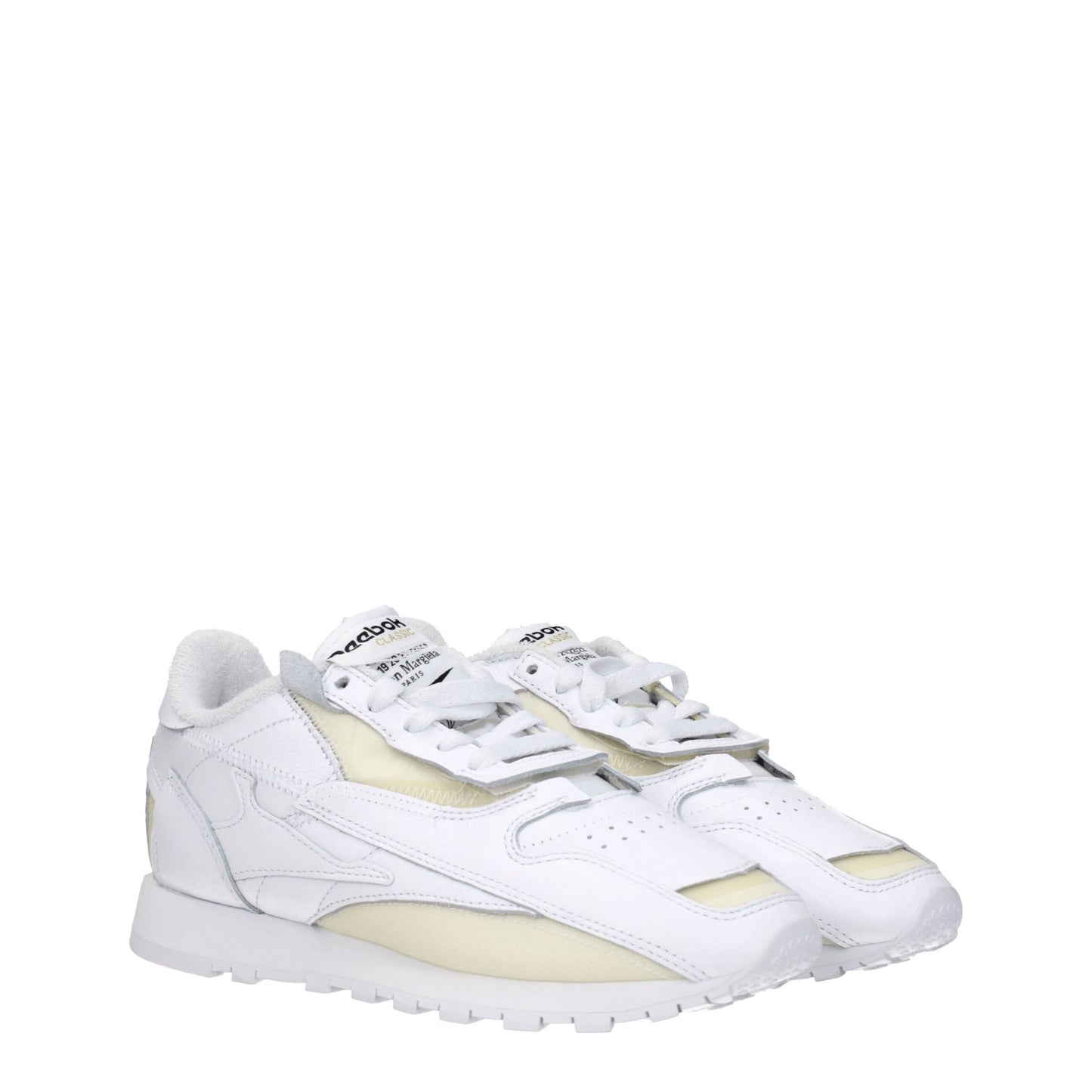 White Leather Athletic Sneakers-Maison Margiela-LabelTerrace.com