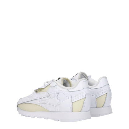 White Leather Athletic Sneakers-Maison Margiela-LabelTerrace.com