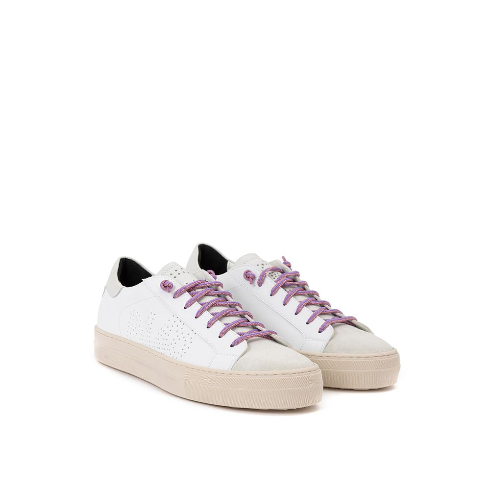 White Leather Sneaker-P448-LabelTerrace.com