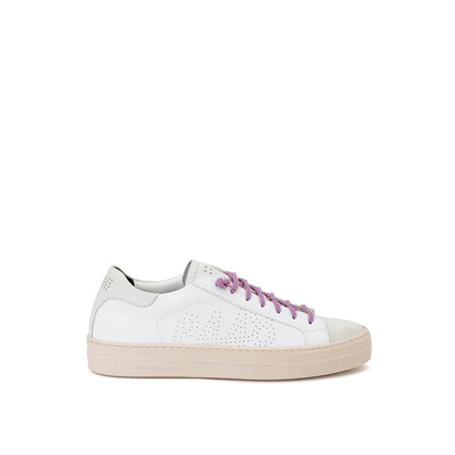 White Leather Sneaker-P448-LabelTerrace.com