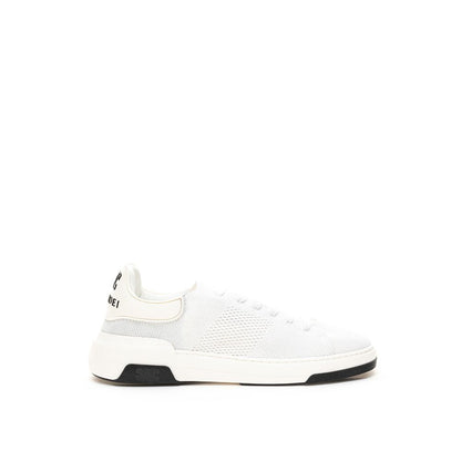 White Leather Athletic Sneakers