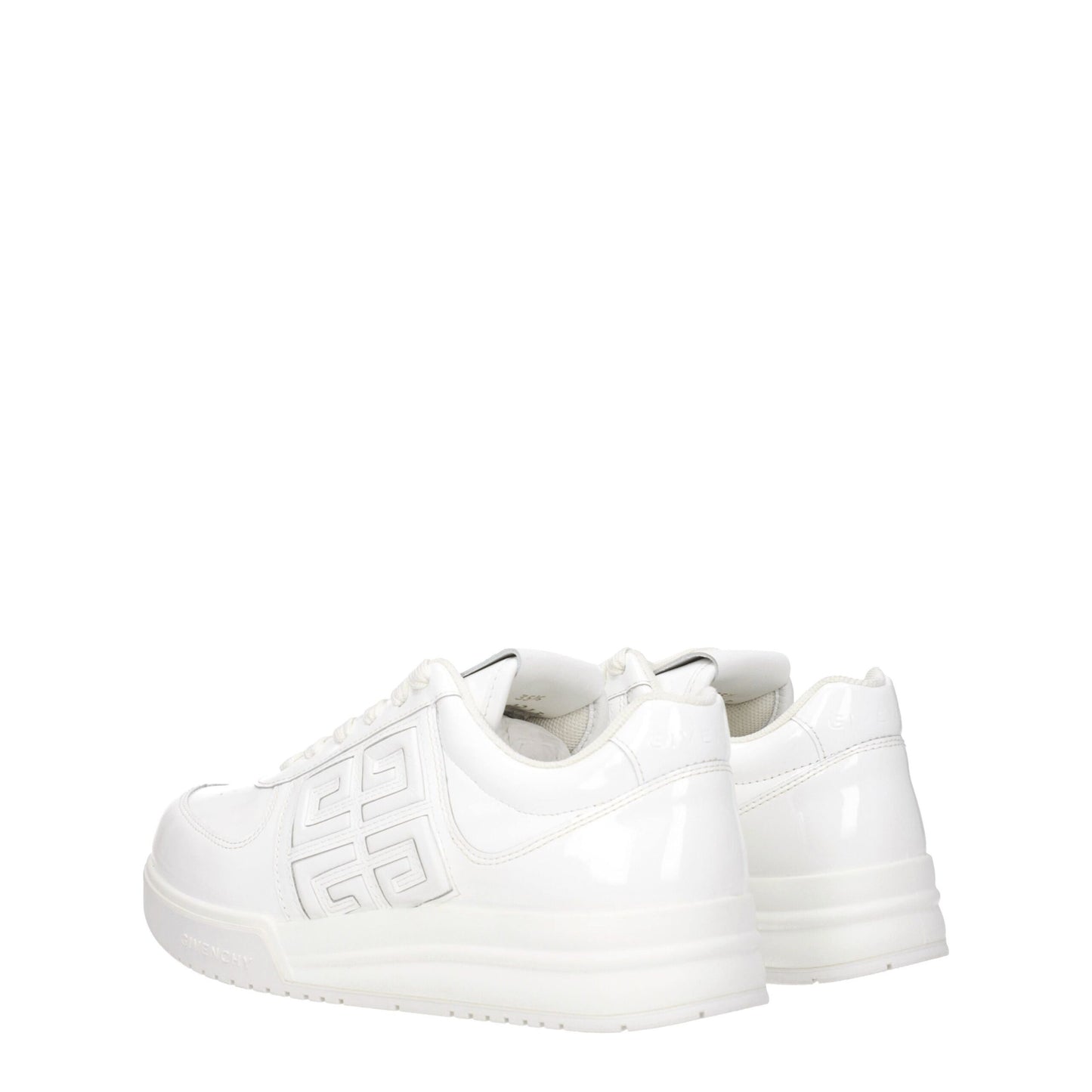 White Leather Low Top Sneakers-Givenchy-LabelTerrace.com